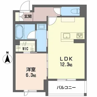 リヴィエール富沢【4階】の間取り