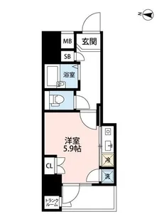 アーバイル池袋イースト【2階】の間取り