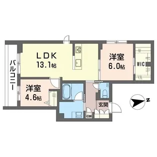 ルミナス中葛西【2階】の間取り