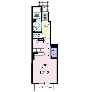 ソレアード ヴィオラ B【1階】の間取り