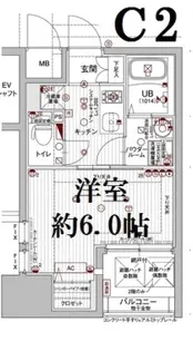 エスリード難波ステーションゲートサウステラス【13階】の間取り