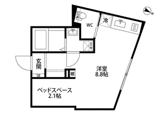 オークレスト下目黒【4階】の間取り