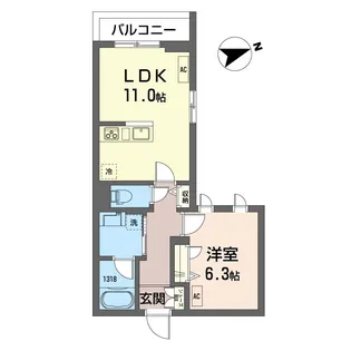 テラス カサブランカ【2階】の間取り