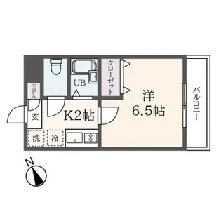 ソリッド磯子弐番館【1階】の間取り