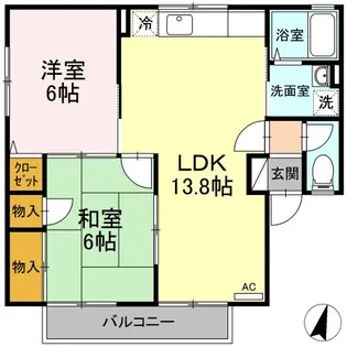 Sunny Flat【2階】の間取り