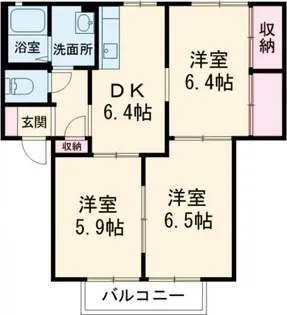 サクラージュ E棟【2階】の間取り