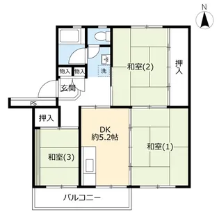 UR西上尾第一【4階】の間取り