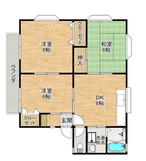ビレッジ櫻 B棟【1階】の間取り