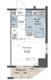 ラグゼナ横浜鶴見【7階】の間取り