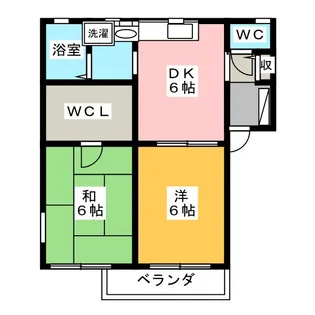 ディアス竹渕B【1階】の間取り