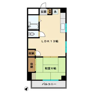 グレースハイム坂本【4階】の間取り