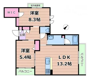 シャーメゾン ラヴィ【2階】の間取り