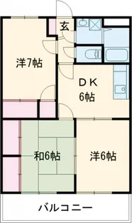 アベニールA【1階】の間取り