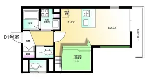 アフロディーテ【1階】の間取り