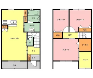 oluolu【1階】の間取り