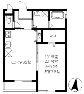 兼六コーポ大泉学園【1階】の間取り