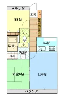 みずほガーデン杉並木【3階】の間取り