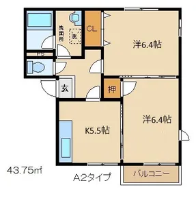 サンドゥエルD棟【1階】の間取り