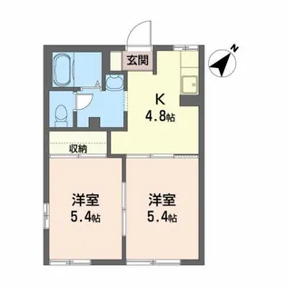 ディアス・エクセル【1階】の間取り