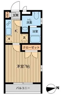 ヴェルデ池袋西【2階】の間取り