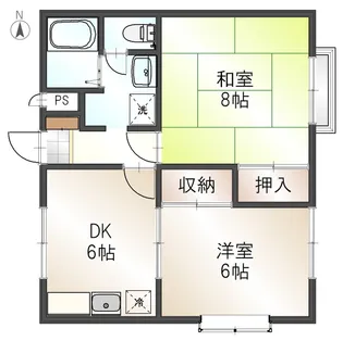 エステートピア祥【1階】の間取り