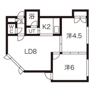 アメニティハイツ【2階】の間取り