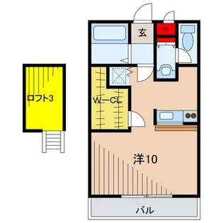 パークサイド綾瀬【1階】の間取り