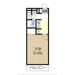 アンプルール フェール クリザンテム【2階】の間取り