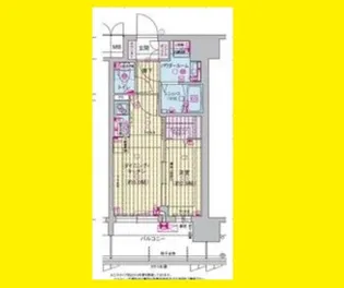 プレサンス東淀川駅前プローシェ【9階】の間取り