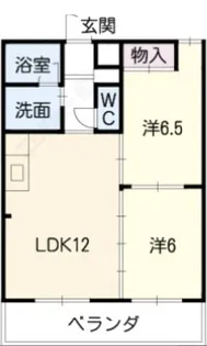 レーベン西条B棟【3階】の間取り