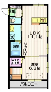 リベルダージ【3階】の間取り
