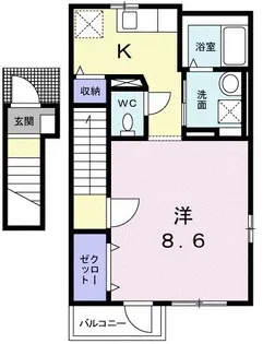 ミルト江古田【2階】の間取り