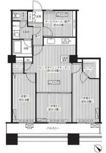 晴海アイランドトリトンスクエアビュータワー【6階】の間取り