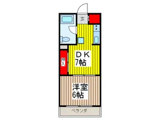 岸町八番館【2階】の間取り