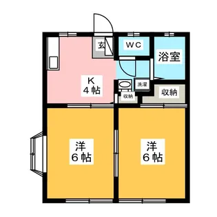 ジュネスエリ【1階】の間取り