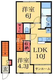 ソレイユ メイ【2階】の間取り