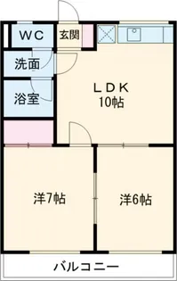 ニュー大寛ハイツ【1階】の間取り