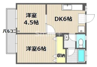 Rose Court ききょう町【2階】の間取り