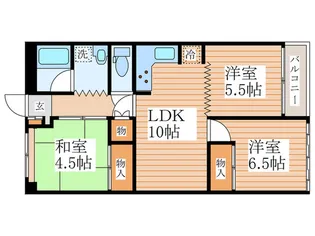 ゾンネンハイム田無【8階】の間取り