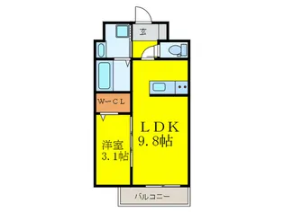 LIFEFIELD春日公園前【5階】の間取り
