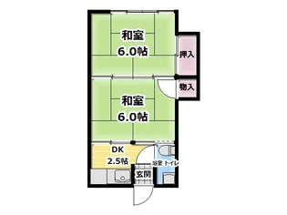 大原ハイツ【2階】の間取り