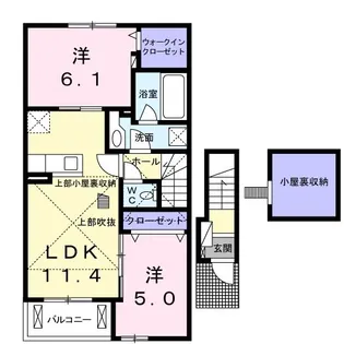 ビオーラ 金剛 C【2階】の間取り