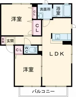 シャーメゾン ルミエール II棟【2階】の間取り