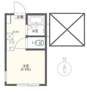 ヒルズ篠原東三丁目【2階】の間取り
