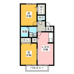 トレ・ポワール【2階】の間取り