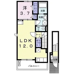 グラン・フォレストI【2階】の間取り