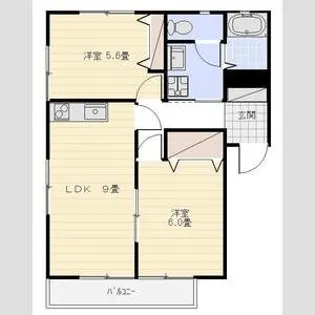 K s弐番館【1階】の間取り