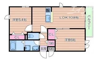 ライブオーク【3階】の間取り