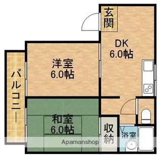 ハイツKMII【2階】の間取り