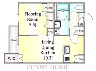 グランポルタ ソシガヤ【2階】の間取り